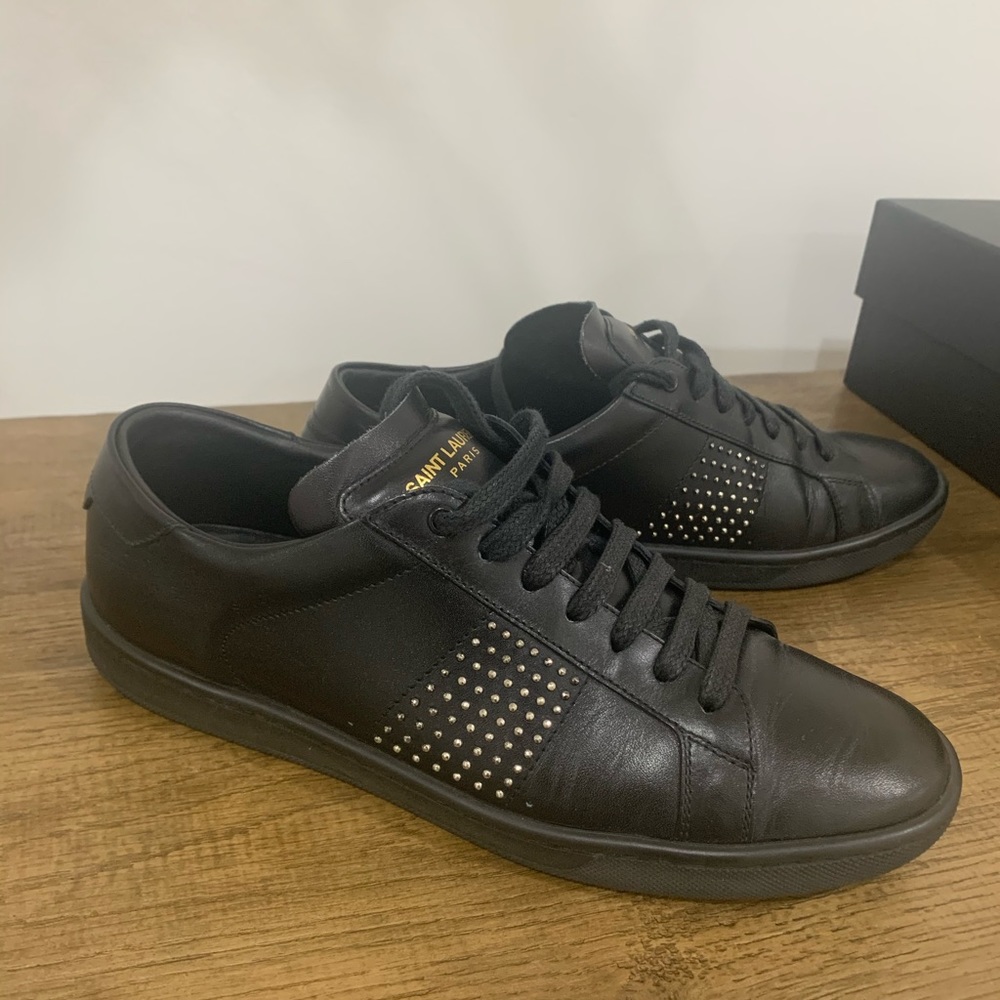 Saint Laurent Microstud Sneakers - Picture 2 of 16